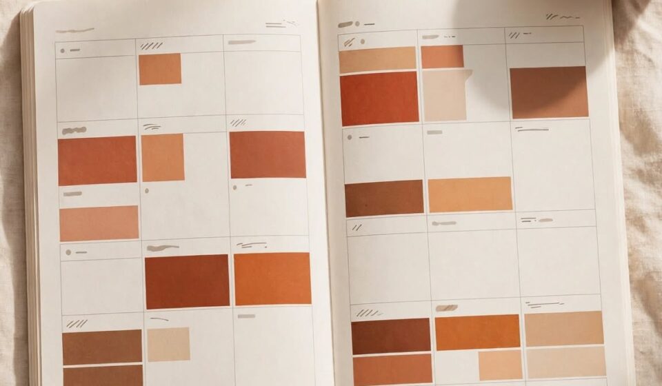 An open planner with deliberate blank gaps between scheduled blocks, representing margin built into a full week.