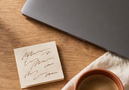 A closed laptop beside a handwritten out of office sign, representing a self-employed believer choosing to genuinely rest.