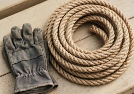 A coiled rope beside worn work gloves on a bench, representing the quiet weight carried by the one everyone else leans on.